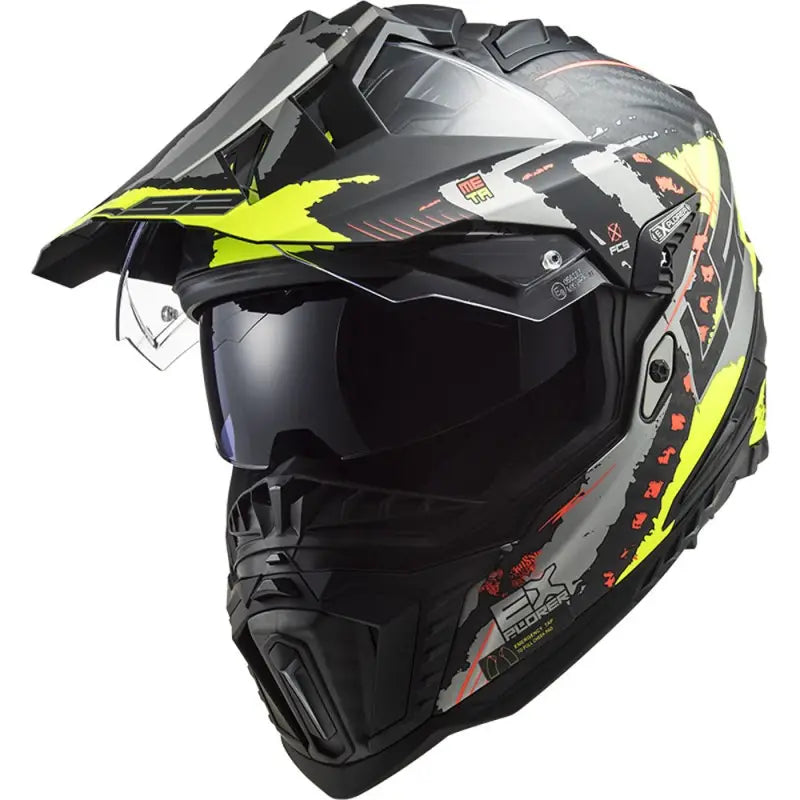 CASCO INTEGRALE LS2 MX701 EXPLORER CARBONIO ECE 2206